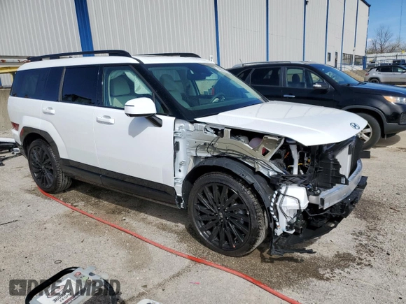 2025 Hyundai Santa Fe Calligraphy z VIN 5NMP54GL8SH116265, wystawiony jako Copart lot #49860135 z przebiegiem 1 089 mil mil oraz Szkoda całkowita • Salvage title. Historia ofert i sprzedaży dostępna na DreamBid. Obrazek 4.