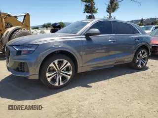 2021 Audi Q8 Prestige with VIN WA1CVAF11MD035322, listed as a Copart auction lot 64074045 with 25,349 mi miles and Salvage title. Bid and sale history available at DreamBid. Image 1.