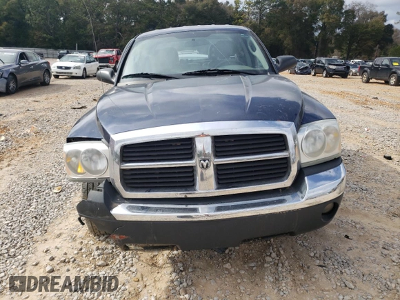 2005 Dodge Dakota SLT with VIN 1D7HE48N15S223063, listed as a Copart auction lot 43223535 with 167,501 mi miles and Salvage Title. Bid and sale history available at DreamBid. Image 5.