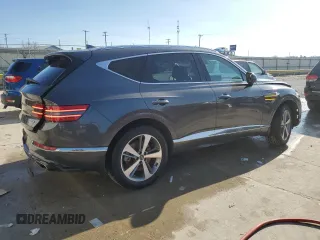 2023 Genesis GV80 with VIN KMUHCESC3PU107607, listed as a Copart auction lot 85735624 with 68,373 mi miles and Salvage Title. Bid and sale history available at DreamBid. Image 3.