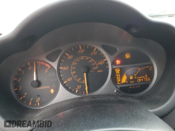 2002 Toyota Celica GT with VIN JTDDR32T020123915, listed as a Copart auction lot 81512724 with 194,756 mi miles and Salvage Title. Bid and sale history available at carsss.com. Image 9.