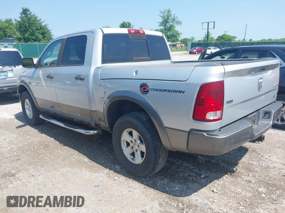 2011 Ram 1500 Laramie with VIN 1D7RV1CT9BS641620, listed as a IAAI auction lot 42347031 with 162,390 mi miles and . Bid and sale history available at DreamBid. Image 3.