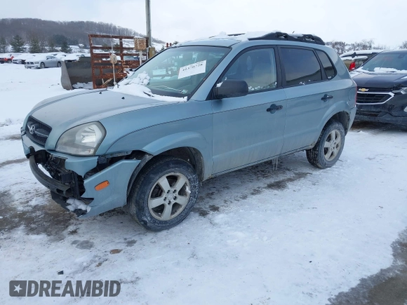 2006 Hyundai Tucson GL with VIN KM8JM72B06U298904, listed as a IAAI auction lot 41370728 with 209,284 mi miles. Bid and sale history available at carsss.com. Image 2.
