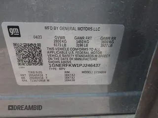 2023 Chevrolet Traverse LS with VIN 1GNERFKW1PJ246437, listed as a IAAI auction lot 41944069 with 23,618 mi miles. Bid and sale history available at carsss.com. Image 9.