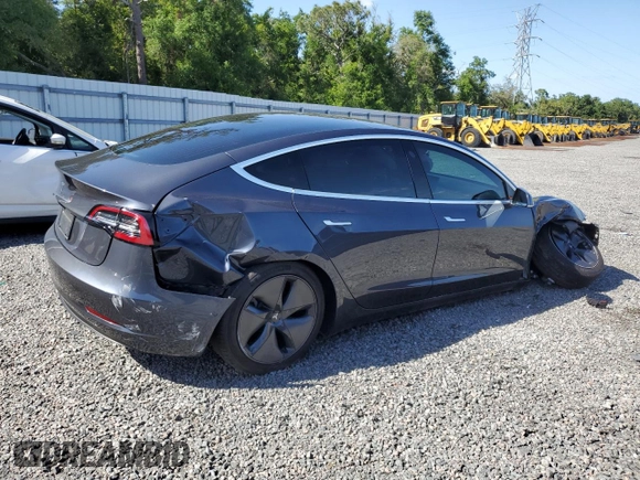 2020 Tesla Model 3 Standard Range Plus with VIN 5YJ3E1EA0LF784854, listed as a Copart auction lot 54994055 with 43,055 mi miles and Non Repairable. Bid and sale history available at DreamBid. Image 3.