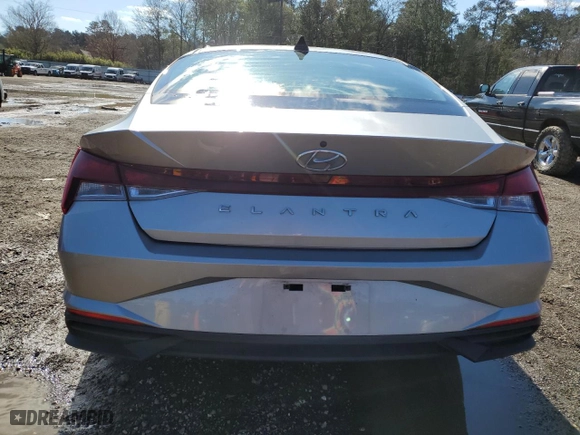 2021 Hyundai Elantra SE with VIN 5NPLL4AG6MH050756, listed as a Copart auction lot 87396864 with 81,207 mi miles and Salvage Title. Bid and sale history available at carsss.com. Image 6.