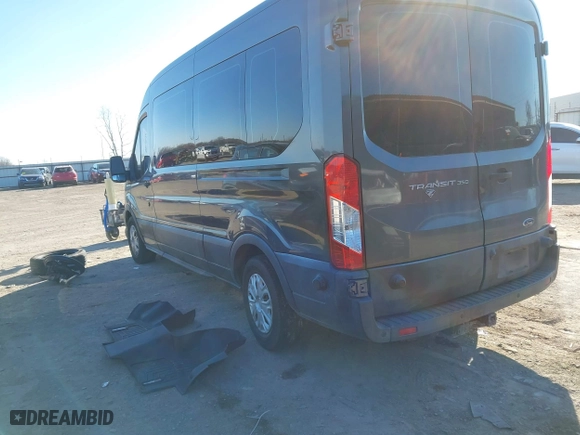 2017 Ford Transit Wagon XL with VIN 1FBAX2CM7HKA50327, listed as a IAAI auction lot 41266395 with 137,504 mi miles. Bid and sale history available at carsss.com. Image 3.