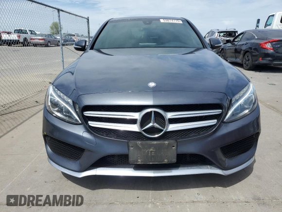 2015 Mercedes-Benz C-Class C 300 with VIN 55SWF4JBXFU080884, listed as a Copart auction lot 53074115 with 136,564 mi miles and Clean Title. Bid and sale history available at carsss.com. Image 5.