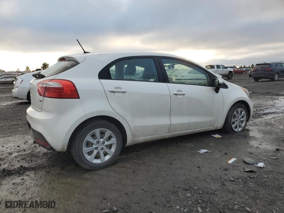 2013 Kia Rio SX with VIN KNADM5A30D6110381, listed as a Copart auction lot 85610034 with 161,673 mi miles and Salvage Title. Bid and sale history available at carsss.com. Image 3.