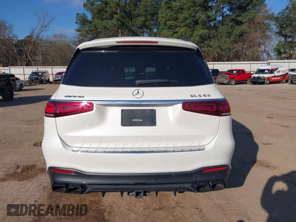 2021 Mercedes-Benz GLS 63 AMG with VIN 4JGFF8KE7MA432743, listed as a IAAI auction lot 41621423 with 65,225 mi miles and . Bid and sale history available at DreamBid. Image 17.