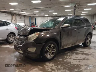 2016 Chevrolet Equinox LTZ with VIN 2GNFLGE35G6120379, listed as a IAAI auction lot 41595354 with 112,413 mi miles. Bid and sale history available at carsss.com. Image 2.