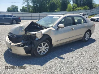 2003 Honda Accord EX z VIN 1HGCM66583A013876, wystawiony jako Copart lot #54890235 z przebiegiem Nie podano mil oraz Szkoda całkowita • Salvage title. Historia ofert i sprzedaży dostępna na DreamBid. Obrazek 1.