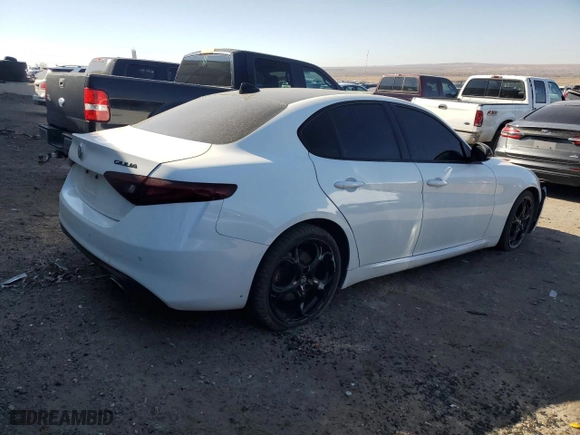 2021 Alfa Romeo Giulia Ti Sport with VIN ZARFAMBN0M7648870, listed as a Copart auction lot 41811485 with 67,412 mi miles and Salvage Title. Bid and sale history available at carsss.com. Image 3.