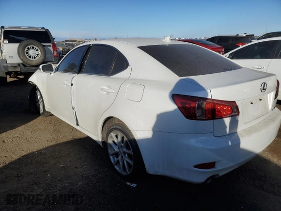 2012 Lexus IS 250 with VIN JTHCF5C25C5059458, listed as a Copart auction lot 86882084 with 114,518 mi miles and Salvage Title. Bid and sale history available at DreamBid. Image 2.