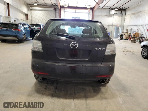 2011 Mazda CX-7 i SV with VIN JM3ER2A57B0392874, listed as a Copart auction lot 55123875 with 138,842 mi miles and Non Repairable. Bid and sale history available at carsss.com. Image 6.