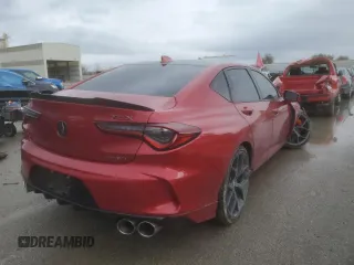 2021 Acura TLX Type S with VIN 19UUB7F03MA001317, listed as a Copart auction lot 80432464 with 19,683 mi miles and Salvage Title. Bid and sale history available at carsss.com. Image 3.