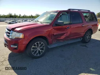 2015 Ford Expedition Max XLT z VIN 1FMJK1HT5FEF47761, wystawiony jako Copart lot #64390605 z przebiegiem 112 023 mil mil oraz Szkoda całkowita • Salvage title. Historia ofert i sprzedaży dostępna na DreamBid. Obrazek 1.