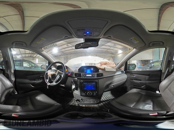 2014 Honda Odyssey Touring with VIN 5FNRL5H90EB137575, listed as a Copart auction lot 54606535 with 168,714 mi miles and Salvage title. Bid and sale history available at DreamBid. Image 15.
