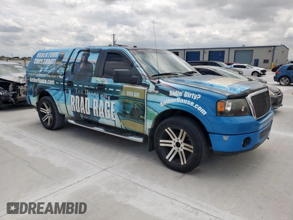 2007 Ford F-150 XLT with VIN 1FTPW12V07KA71998, listed as a Copart auction lot 58439215 with 224,254 mi miles and Clean title. Bid and sale history available at DreamBid. Image 4.