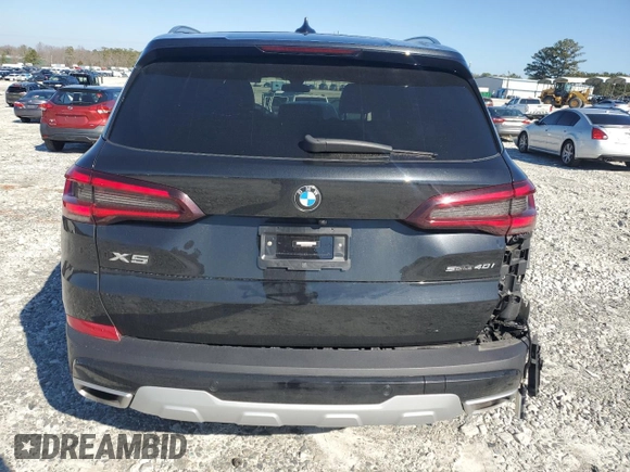 2023 BMW X5 sDrive40i with VIN 5UXCR4C06P9P01409, listed as a Copart auction lot 43127395 with 27,564 mi miles and Salvage Title. Bid and sale history available at carsss.com. Image 6.