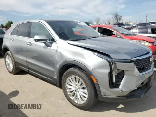 2024 Cadillac XT4 AWD Luxury with VIN 1GYFZBR40RF150020, listed as a Copart auction lot 46184565 with 9,188 mi miles and Salvage Title. Bid and sale history available at carsss.com. Image 4.