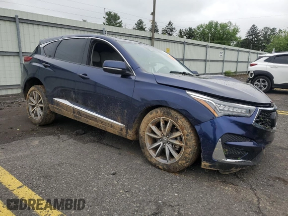 2021 Acura RDX Technology with VIN 5J8TC2H55ML015938, listed as a Copart auction lot 61309105 with Not provided miles and Salvage title. Bid and sale history available at DreamBid. Image 4.