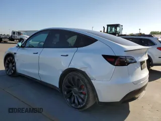 2022 Tesla Model Y Performance с VIN 7SAYGDEF4NF381656, выставлен на аукционе Copart как лот 48758954 с пробегом 18 335 миль миль и Списание • Salvage title. История ставок и продаж доступна на DreamBid. Изображение 2.