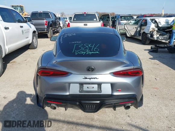 2021 Toyota Supra 2.0 with VIN WZ1DB2C01MW041227, listed as a IAAI auction lot 41011310 with 17,840 mi miles and . Bid and sale history available at DreamBid. Image 16.