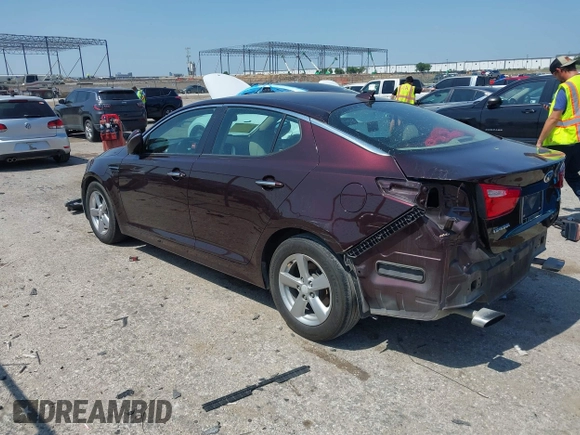 2014 Kia Optima LX with VIN 5XXGM4A70EG273483, listed as a IAAI auction lot 42402765 with 129,770 mi miles and . Bid and sale history available at DreamBid. Image 3.