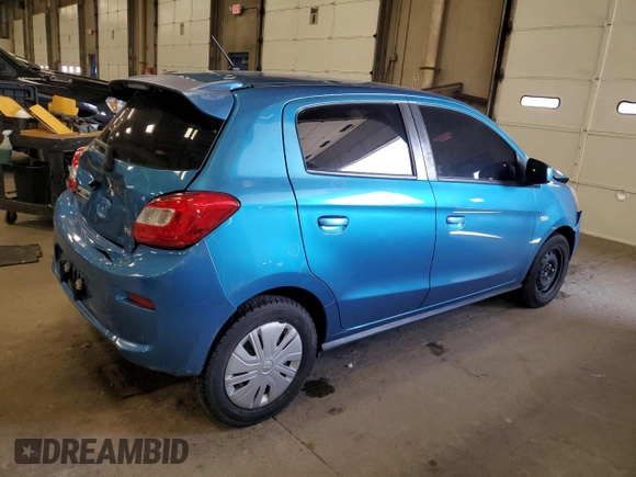 2018 Mitsubishi Mirage ES with VIN ML32A3HJ3JH007020, listed as a Copart auction lot 57400875 with 111,177 mi miles and Salvage title. Bid and sale history available at DreamBid. Image 3.
