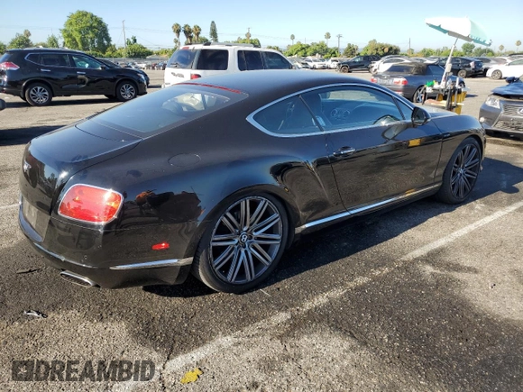 2014 Bentley Continental GT with VIN SCBFC7ZAXEC094256, listed as a Copart auction lot 62383493 with 45,392 mi miles and . Bid and sale history available at DreamBid. Image 3.