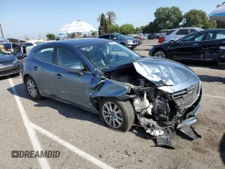 2015 Mazda 3 i Grand Touring with VIN JM1BM1M77F1247075, listed as a Copart auction lot 54559925 with 104,671 mi miles and Salvage title. Bid and sale history available at DreamBid. Image 4.