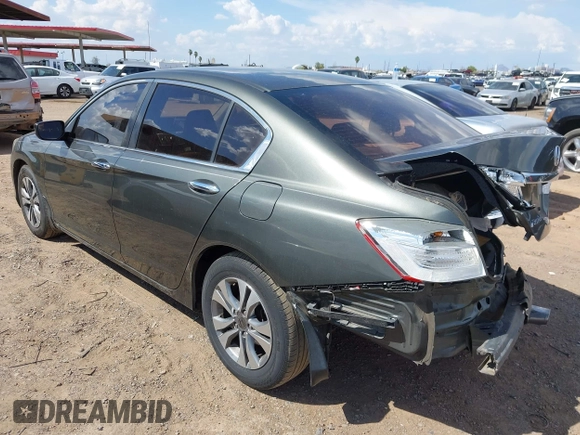2015 Honda Accord LX with VIN 1HGCR2F36FA135374, listed as a IAAI auction lot 42219586 with 129,629 mi miles and . Bid and sale history available at DreamBid. Image 3.
