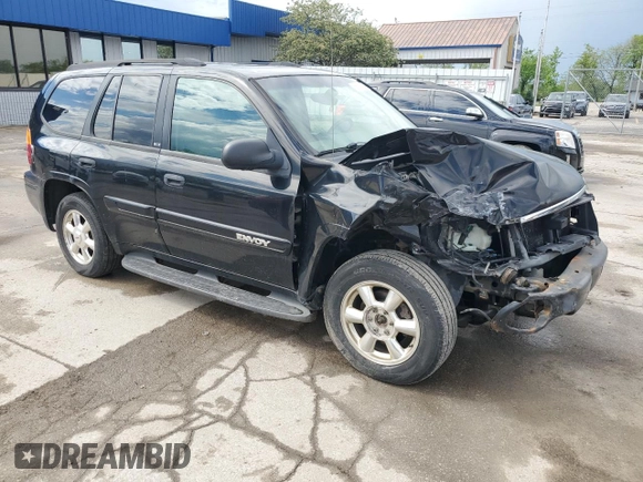 2003 GMC Envoy SLE z VIN 1GKDT13S432160651, wystawiony jako Copart lot #56938205 z przebiegiem 197 593 mil mil oraz Szkoda całkowita • Salvage title. Historia ofert i sprzedaży dostępna na DreamBid. Obrazek 4.