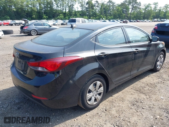 2016 Hyundai Elantra SE with VIN 5NPDH4AE8GH762081, listed as a IAAI auction lot 42549545 with 69,586 mi miles and . Bid and sale history available at DreamBid. Image 4.