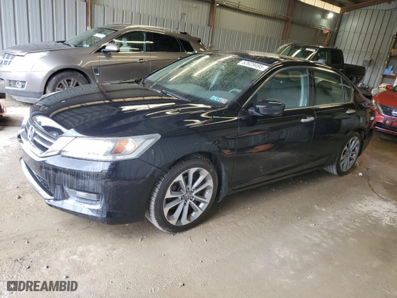 2015 Honda Accord Sedan Sport with VIN 1HGCR2F53FA108490, listed as a Copart auction lot 52629495 with 96,072 mi miles and Salvage Title. Bid and sale history available at carsss.com. Image 1.