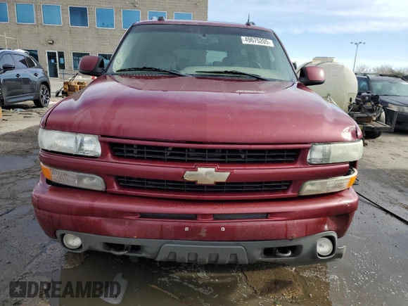 2005 Chevrolet Suburban Z71 with VIN 3GNFK16Z55G232975, listed as a Copart auction lot 49675205 with 319,956 mi miles and Salvage Title. Bid and sale history available at carsss.com. Image 5.