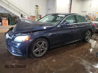 2021 Mercedes-Benz C 300 with VIN W1KWF8EB8MR644824, listed as a Copart auction lot 46286505 with 27,075 mi miles and Non Repairable. Bid and sale history available at carsss.com. Image 1.