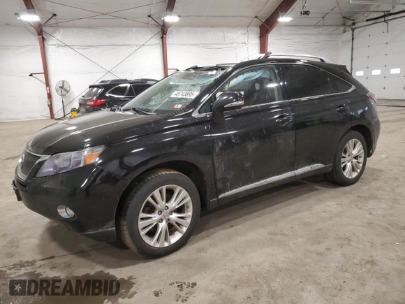 2012 Lexus RX 450h with VIN JTJBC1BA8C2427086, listed as a Copart auction lot 48743895 with 160,644 mi miles and Salvage title. Bid and sale history available at DreamBid. Image 1.