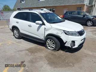 2014 Kia Sorento LX with VIN 5XYKTDA74EG517113, listed as a IAAI auction lot 42211715 with 120,764 mi miles and . Bid and sale history available at DreamBid. Image 1.