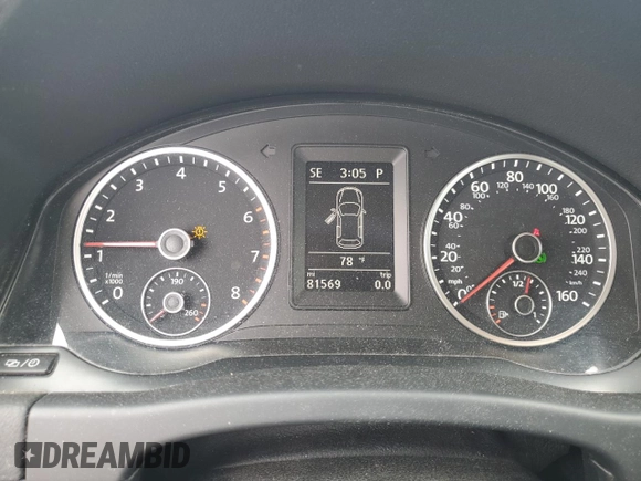 2014 Volkswagen Tiguan S z VIN WVGBV3AX8EW594957, wystawiony jako Copart lot #54565655 z przebiegiem 81 569 mil mil oraz Szkoda całkowita • Salvage title. Historia ofert i sprzedaży dostępna na DreamBid. Obrazek 9.