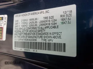 2019 Honda CR-V EX with VIN 5J6RW1H53KA003056, listed as a Copart auction lot 50590105 with 49,607 mi miles and Salvage Title. Bid and sale history available at carsss.com. Image 13.