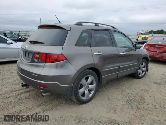 2007 Acura RDX Technology with VIN 5J8TB18507A001104, listed as a Copart auction lot 53755225 with 124,790 mi miles and Salvage Title. Bid and sale history available at carsss.com. Image 3.