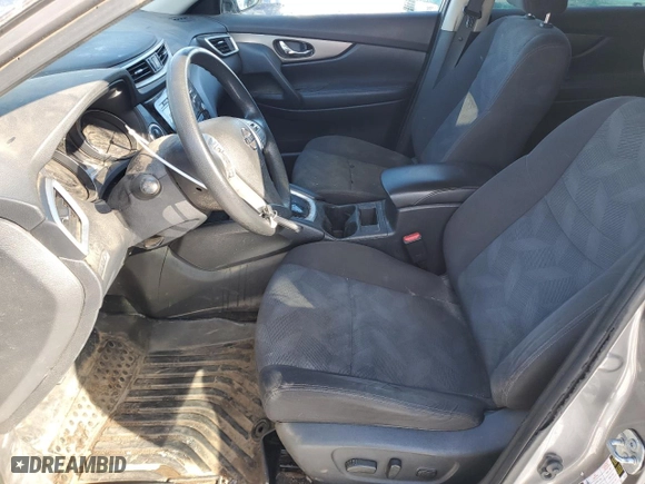 2016 Nissan Rogue S with VIN KNMAT2MV7GP679909, listed as a Copart auction lot 41492635 with 127,547 mi miles and Salvage Title. Bid and sale history available at carsss.com. Image 7.