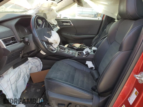 2022 Mitsubishi Outlander SE with VIN JA4J4UA87NZ030985, listed as a Copart auction lot 53522645 with Not provided miles and Salvage title. Bid and sale history available at DreamBid. Image 7.