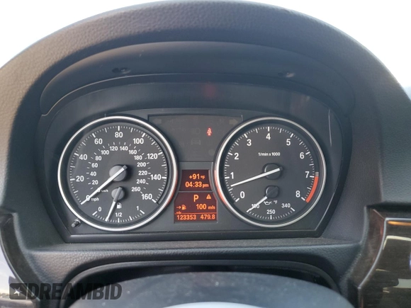 2011 BMW 3 Series 335i xDrive with VIN WBAKF9C51BE620023, listed as a Copart auction lot 60287515 with 123,353 mi miles and Salvage title. Bid and sale history available at DreamBid. Image 9.