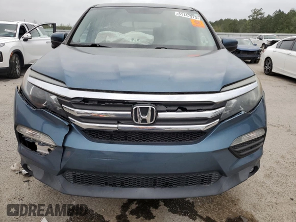 2017 Honda Pilot EX with VIN 5FNYF6H37HB072118, listed as a Copart auction lot 51147975 with 52,703 mi miles and Clean Title. Bid and sale history available at DreamBid. Image 5.