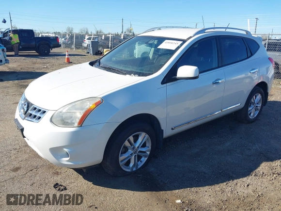 2013 Nissan Rogue S with VIN JN8AS5MTXDW024944, listed as a IAAI auction lot 41850245 with 156,670 mi miles. Bid and sale history available at carsss.com. Image 2.