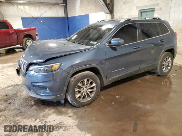 2021 Jeep Cherokee Altitude with VIN 1C4PJMLBXMD162622, listed as a Copart auction lot 44963445 with 43,255 mi miles and Salvage Title. Bid and sale history available at carsss.com. Image 1.