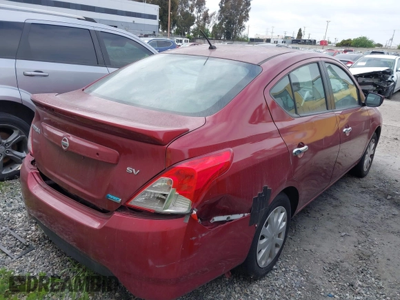 2016 Nissan Versa SV with VIN 3N1CN7AP0GL866431, listed as a IAAI auction lot 41017735 with 104,683 mi miles. Bid and sale history available at carsss.com. Image 4.
